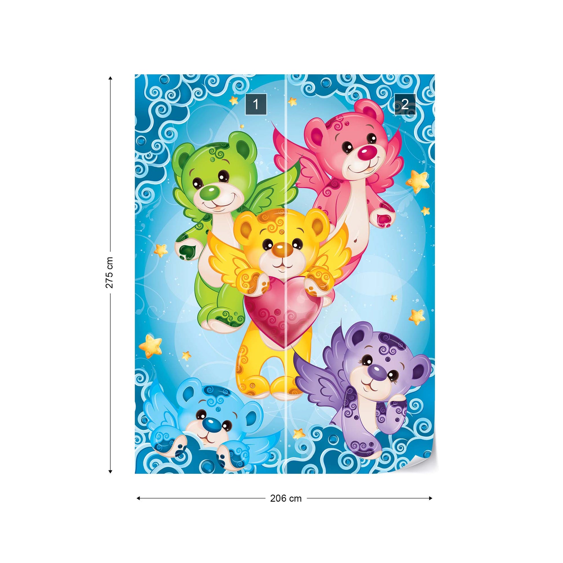 Care Bears Heart Photo Wallpaper Wall Mural - USTAD HOME