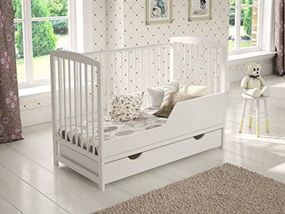 Wooden Baby Cot with Drawer - USTAD HOME