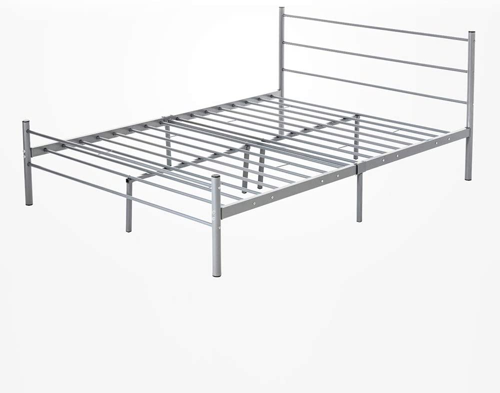 Metal Bed Frame With Headboard and Footboard - USTAD HOME