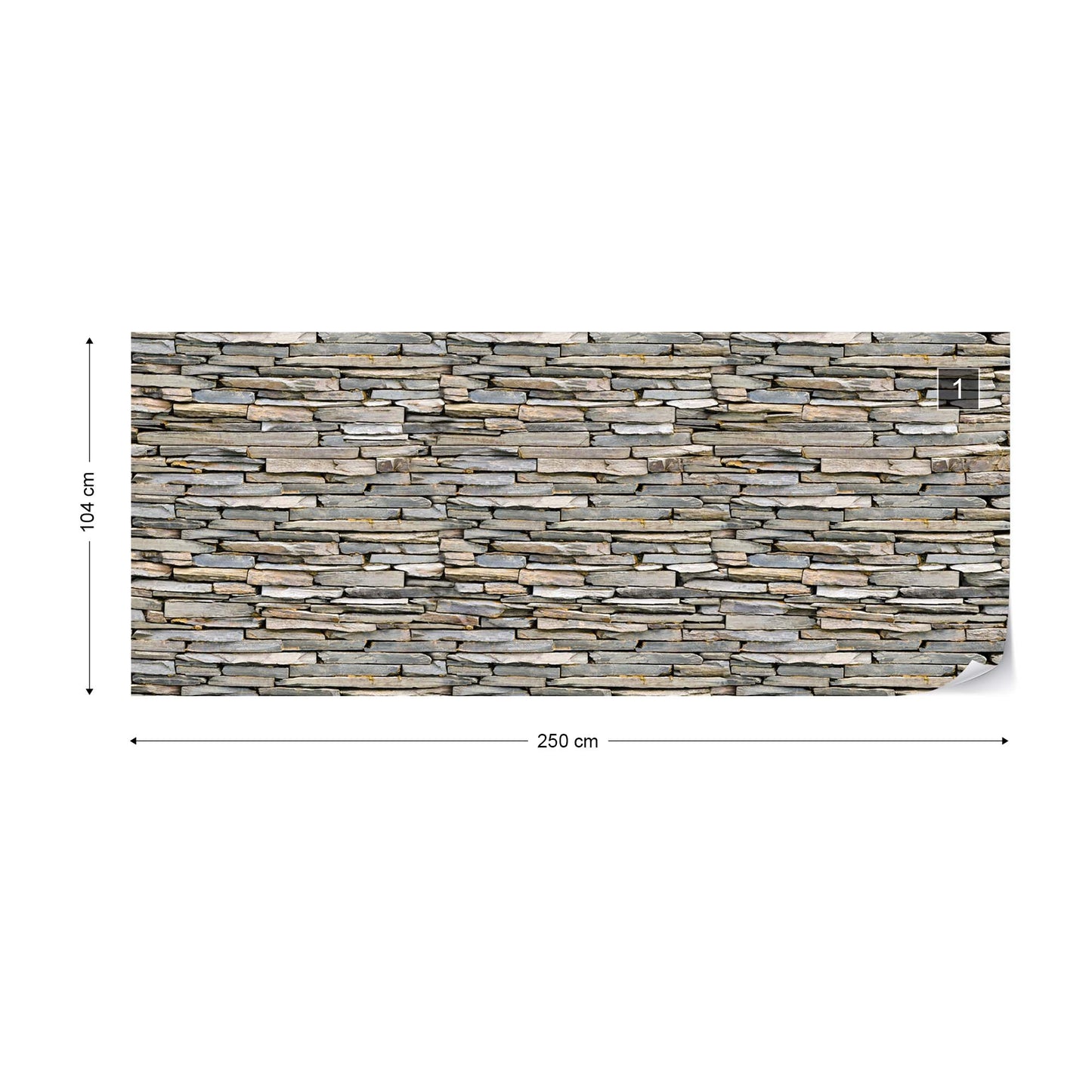 Stone Wall Photo Wallpaper Wall Mural - USTAD HOME