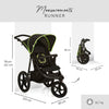 Jogger Style Foldable 3 Wheels Pushchair - USTAD HOME