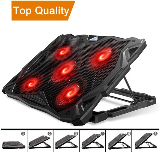 Quiet Red LED Laptop Cooler - USTAD HOME