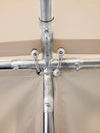 White Beige Galvanized Steel Pipes 550g/m² PVC Waterproof Marquee Gazebo - USTAD HOME