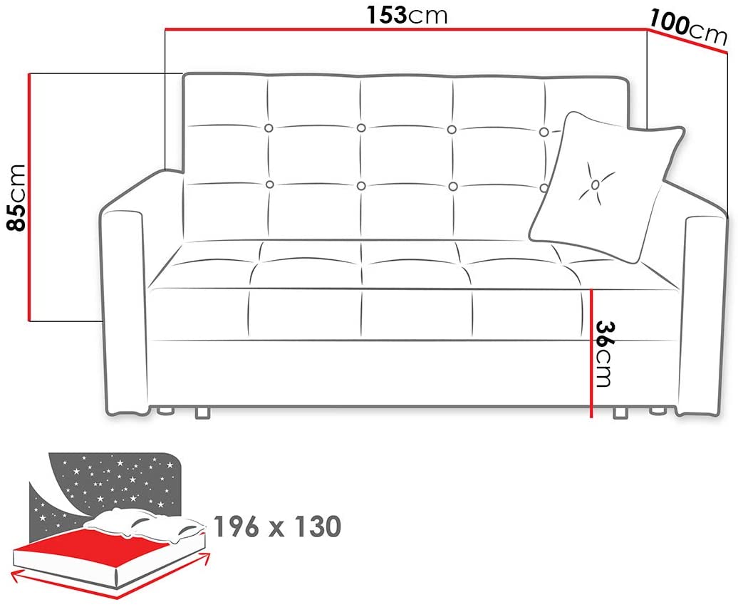 Viva Storage Sofa Bed - USTAD HOME