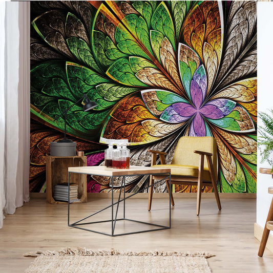 Abstract Colourful Design Photo Wallpaper Wall Mural - USTAD HOME