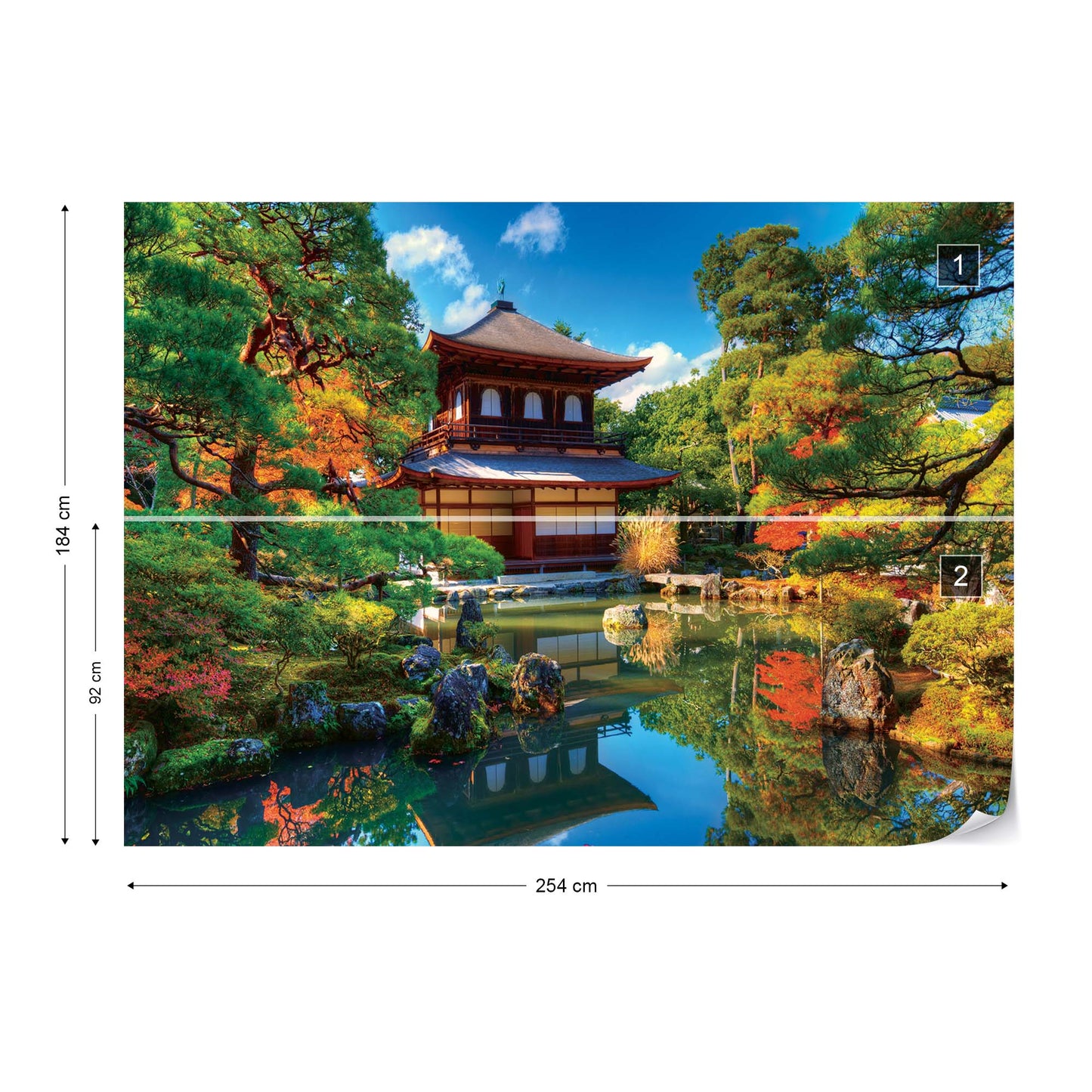 Temple Zen Japan Nature Garden Photo Wallpaper Wall Mural - USTAD HOME