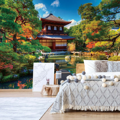 Temple Zen Japan Nature Garden Photo Wallpaper Wall Mural - USTAD HOME