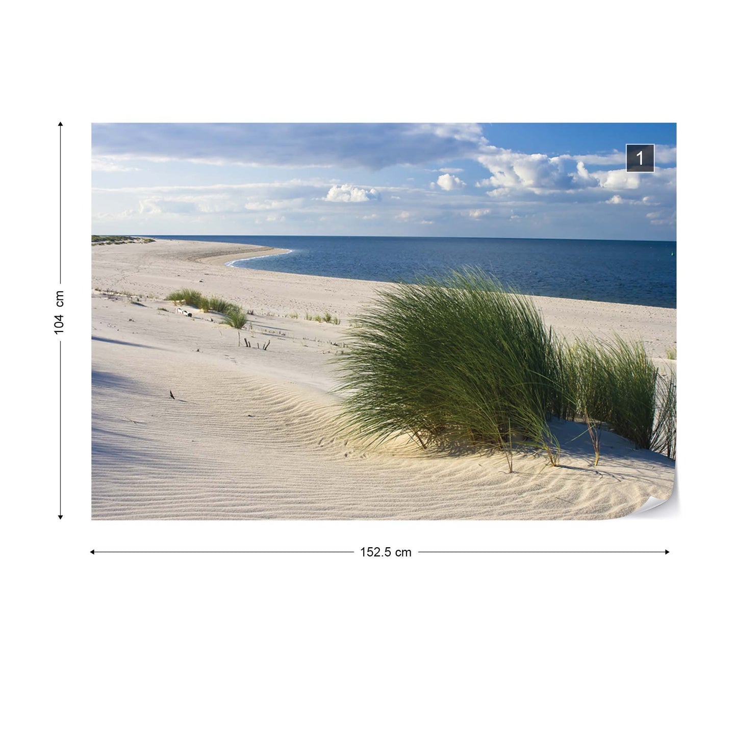 Sylt Beach Sea Sand Coastal Photo Wallpaper Wall Mural - USTAD HOME