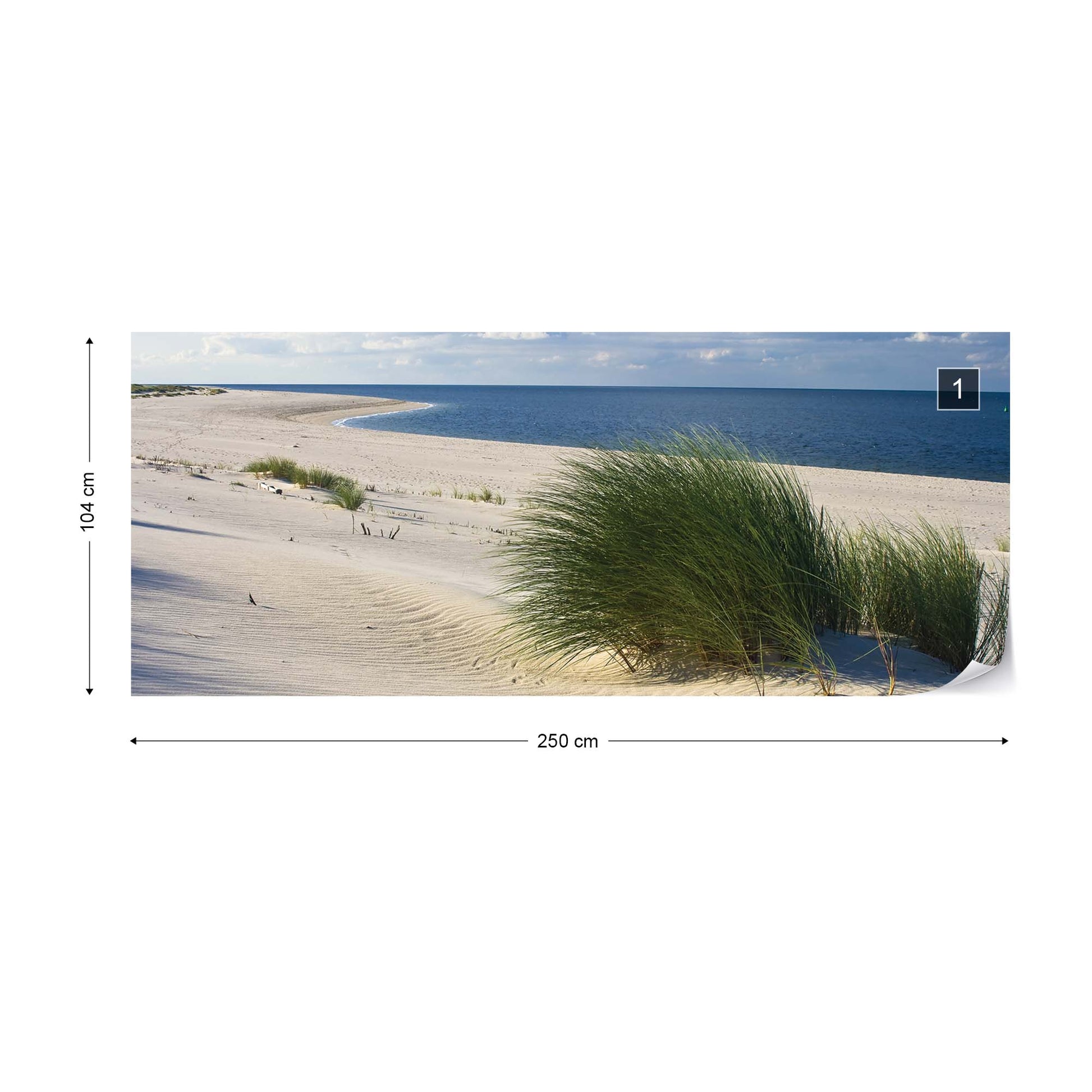 Sylt Beach Sea Sand Coastal Photo Wallpaper Wall Mural - USTAD HOME