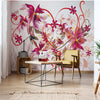 Flowers Abstract Design Photo Wallpaper Wall Mural - USTAD HOME
