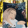 Personalized Faceless Illustration Photo Design Baby Mothers Love Blanket - USTAD HOME