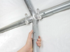 Galvanised Steel White Marquee Gazebo with 180 g/m² PE Tarpaulin - USTAD HOME