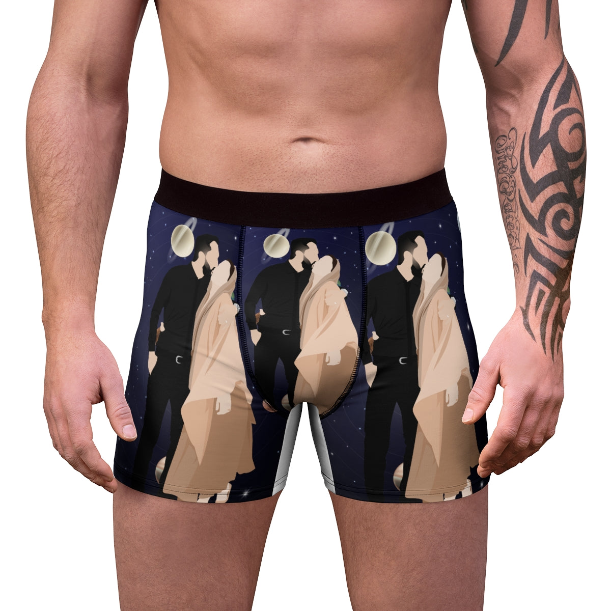 Personalized Faceless Illustration Multi Photo Design Boxer - USTAD HOME