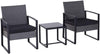 Rattan Coffee Table Chair 3PCs Set - USTAD HOME