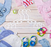 White Plastic 36 Pack Nursery Hangers - USTAD HOME