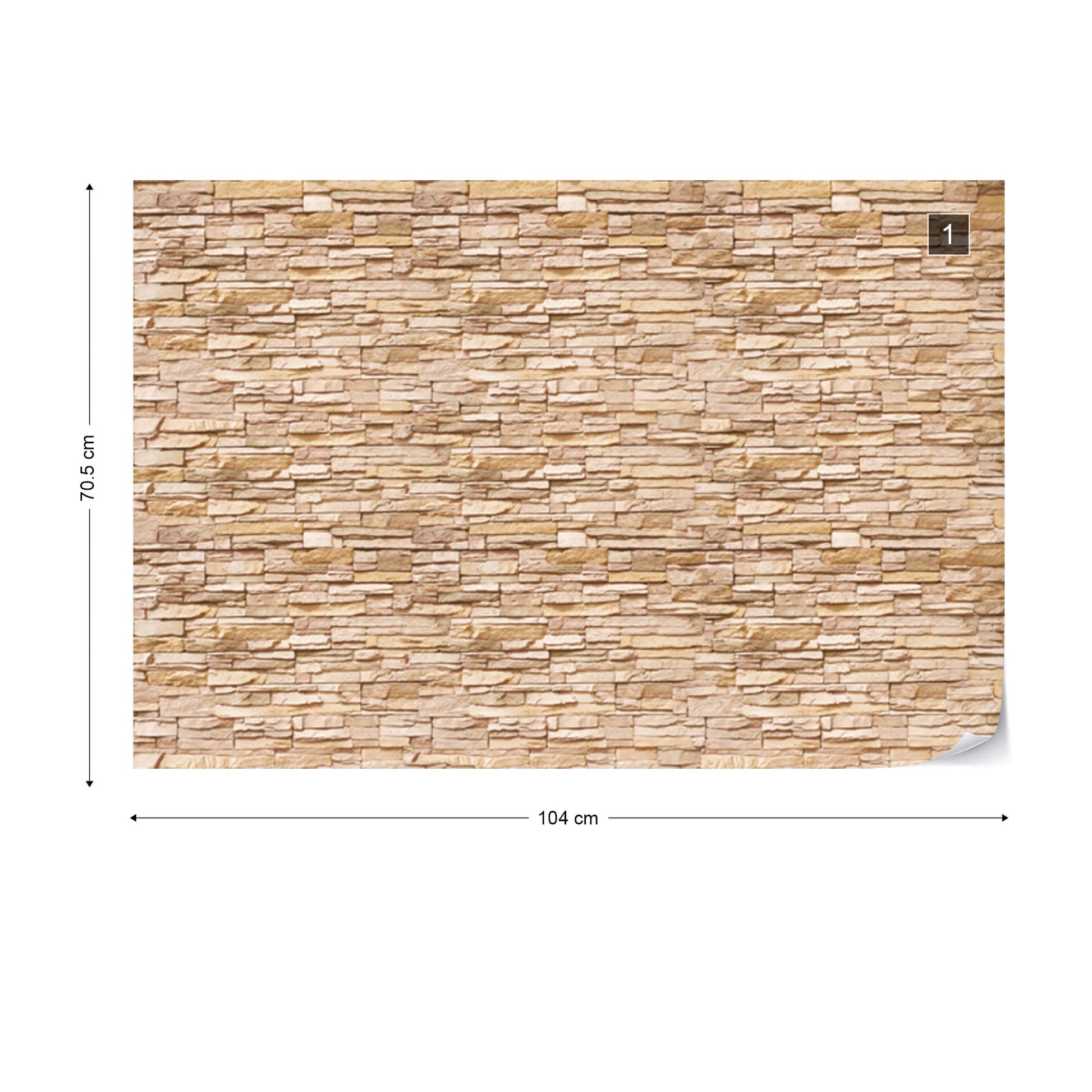 Stone Wall Photo Wallpaper Wall Mural - USTAD HOME