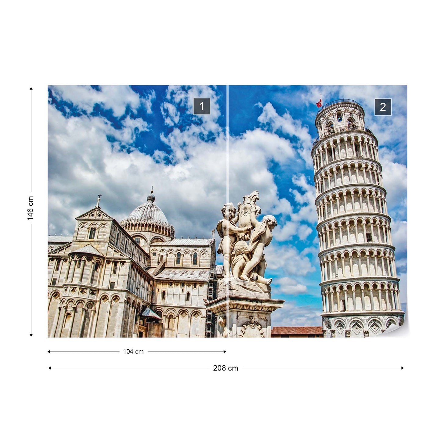 Leaning Tower Of Pisa Italy Photo Wallpaper Wall Mural - USTAD HOME