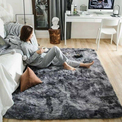 Fluffy Luxury Square Soft Home Bedroom Carpet - USTAD HOME