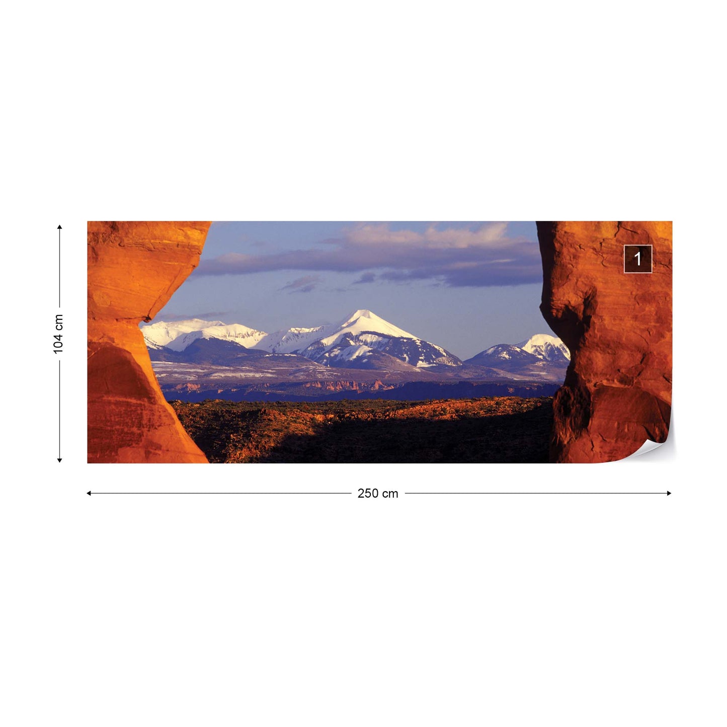 Rock View Mountains Nature Photo Wallpaper Wall Mural - USTAD HOME
