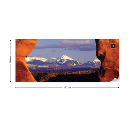 Rock View Mountains Nature Photo Wallpaper Wall Mural - USTAD HOME
