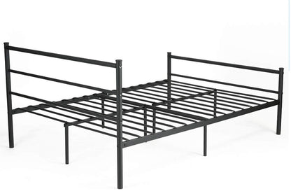 Solid Bed With Metal Beds Frame - USTAD HOME