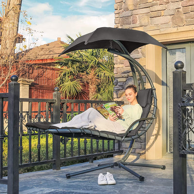 Hanging Lounger with Stand - USTAD HOME
