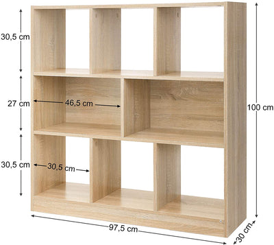 Wooden Bookcase - USTAD HOME