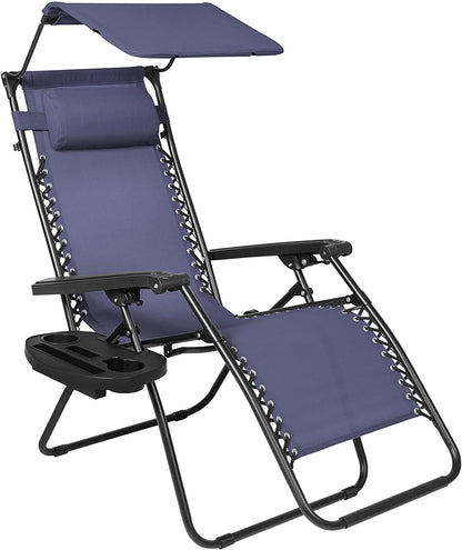 Folding Zero Gravity Lounge Chair- 2 pack - USTAD HOME