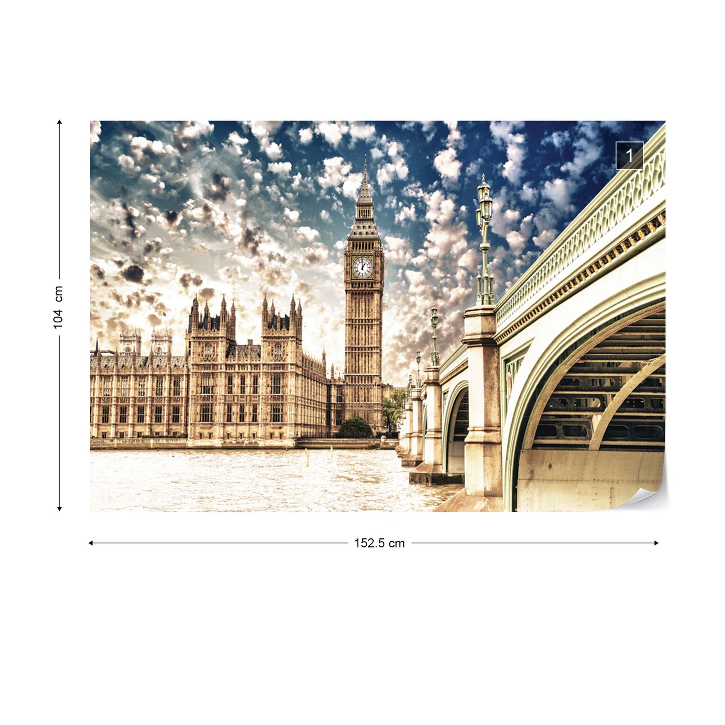 Houses Of Parliament London City Photo Wallpaper Wall Mural - USTAD HOME