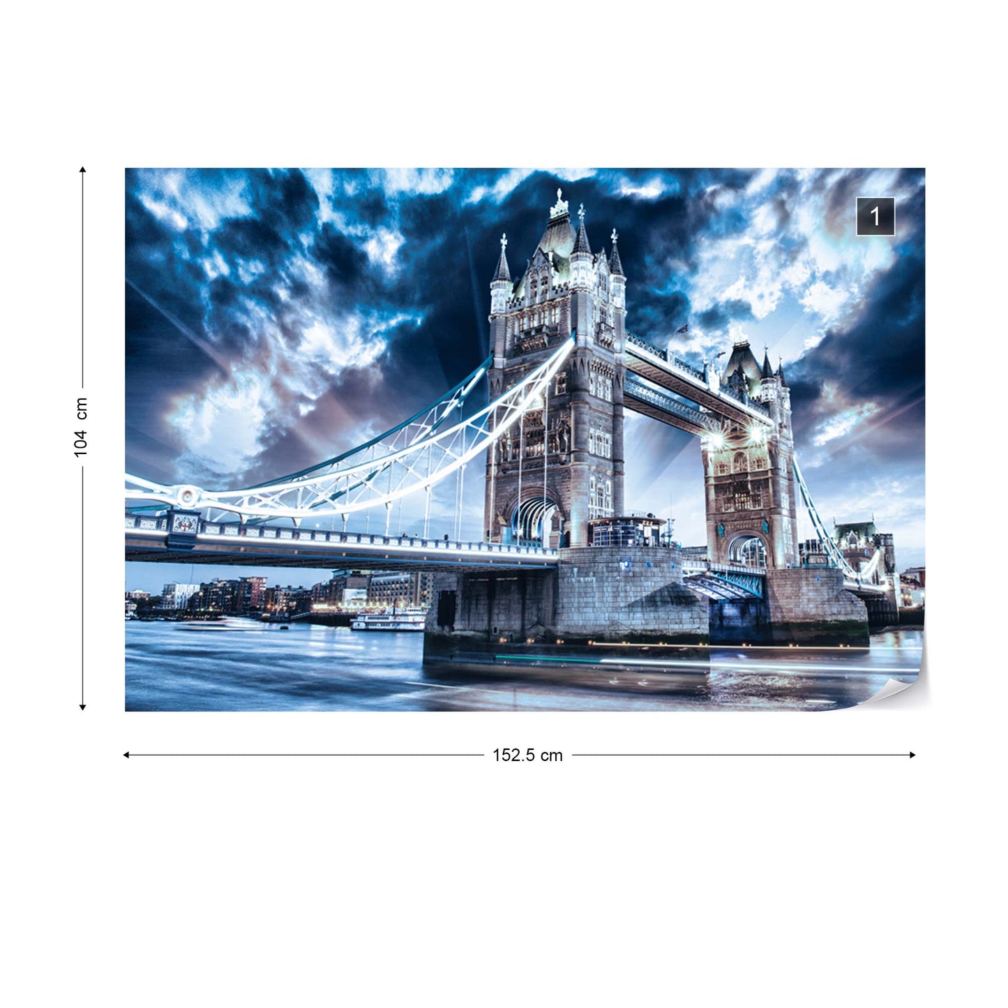 City London Tower Bridge Photo Wallpaper Wall Mural - USTAD HOME