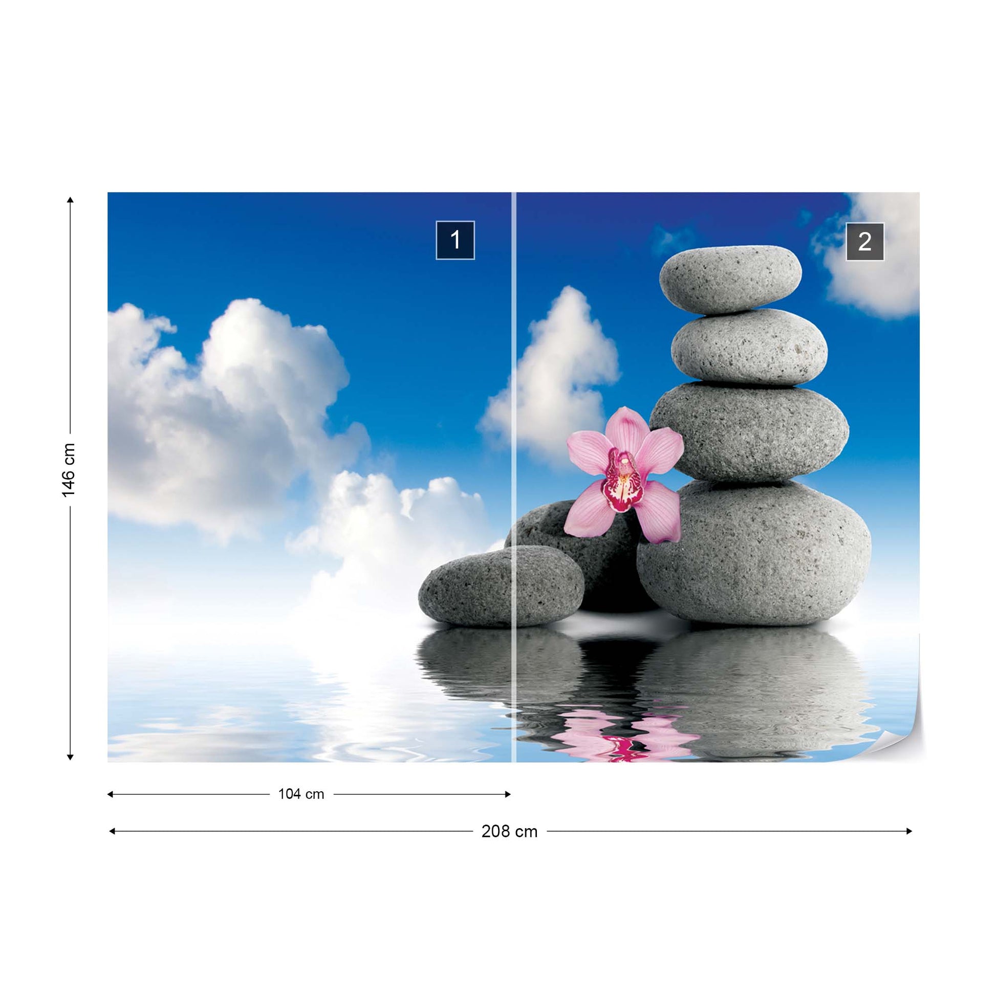 Zen Spa Serenity Photo Wallpaper Wall Mural - USTAD HOME