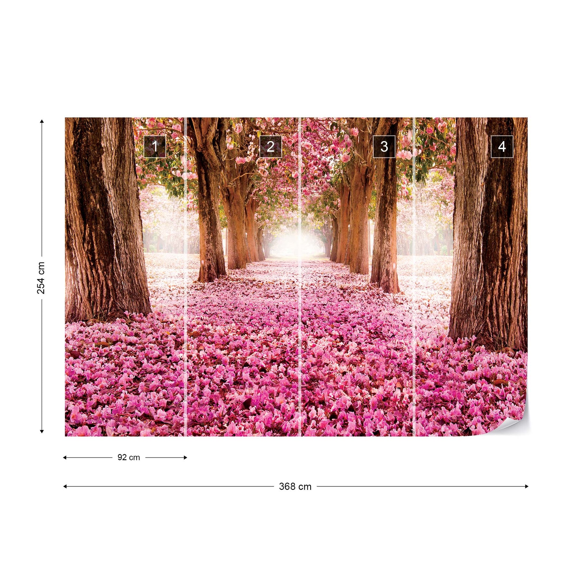 Flowers Blossom Trees Forest Nature Photo Wallpaper Wall Mural - USTAD HOME