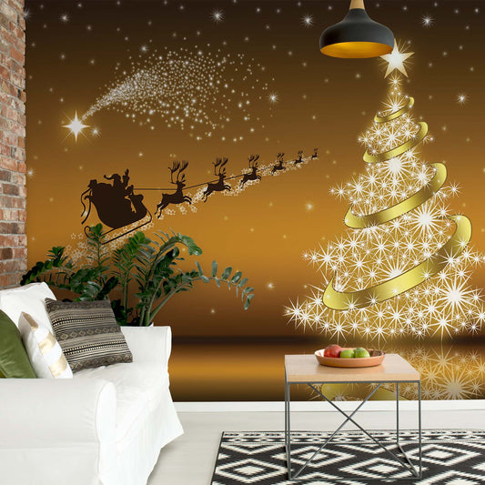 Christmas Santa Claus Photo Wallpaper Wall Mural - USTAD HOME