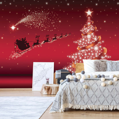 Christmas Santa Claus Photo Wallpaper Wall Mural - USTAD HOME