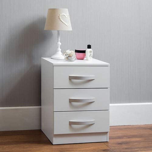 High Gloss Drawer Bedside Cabinet - USTAD HOME