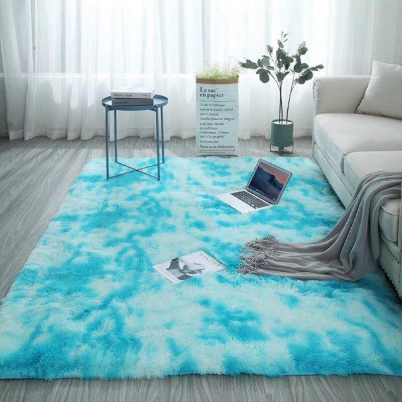 Fluffy Luxury Square Soft Home Bedroom Carpet - USTAD HOME