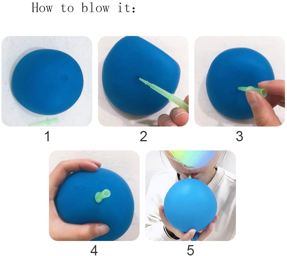 Novobey 2 Pcs Outdoor Fun Inflatable Bubble Balls Toy, Transparent Bounce Balloon for Children's Outdoor Activities ( Random Color) - USTAD HOME