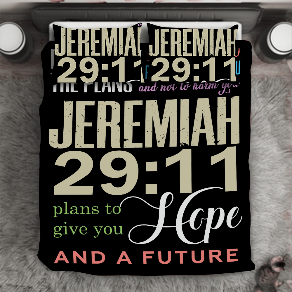 Marvelous "JEREMIAH 29:11" 3-Piece Bedding Set - USTAD HOME