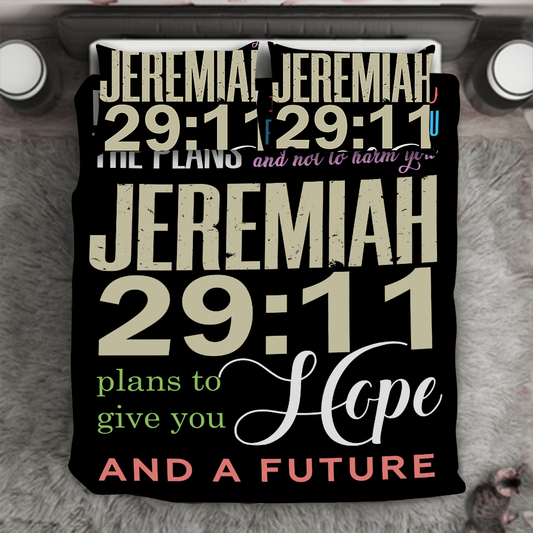 Marvelous "JEREMIAH 29:11" 3-Piece Bedding Set - USTAD HOME