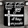 Standard and Motivational "With God all things are possible" 3-Piece Bedding Set - USTAD HOME