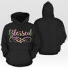 Marvelous Soft and Comfortable "BLESSED" Print Unisex Hoodie - USTAD HOME
