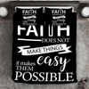 Durable and Long Lasting Fade Motivational "FAITH" 3-Piece Bedding Set - USTAD HOME