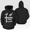 Inspirational "With God all things are possible" Style-3 Print Unisex Hoodie - USTAD HOME