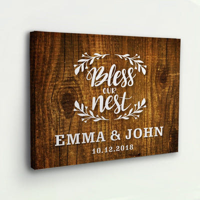 Special "BLESS OUR NEST" Couple Canvas - USTAD HOME