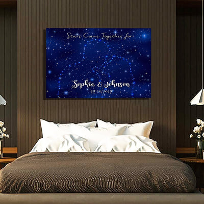 Starry "STARS COME TOGETHER FOR US" Premium Canvas - USTAD HOME
