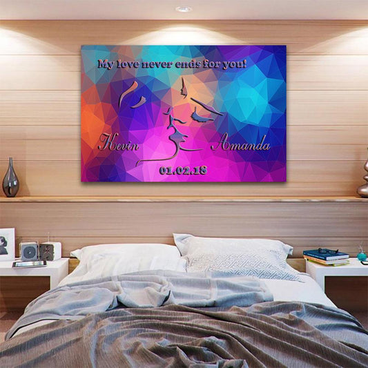 Luxurious "LOVE EACH OTHER" Couple Canvas - USTAD HOME