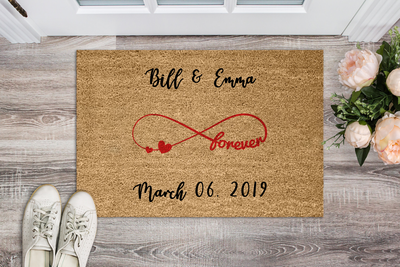 Love & Forever"MR and MRS"Personalized Doormat - USTAD HOME