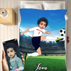 Personalised Footballer Boy Blanket - USTAD HOME