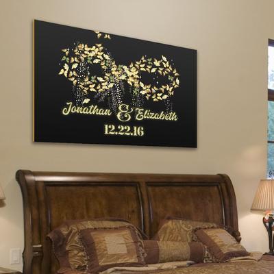 Deluxe "LOVE INFINITY" Personalized Canvas - USTAD HOME