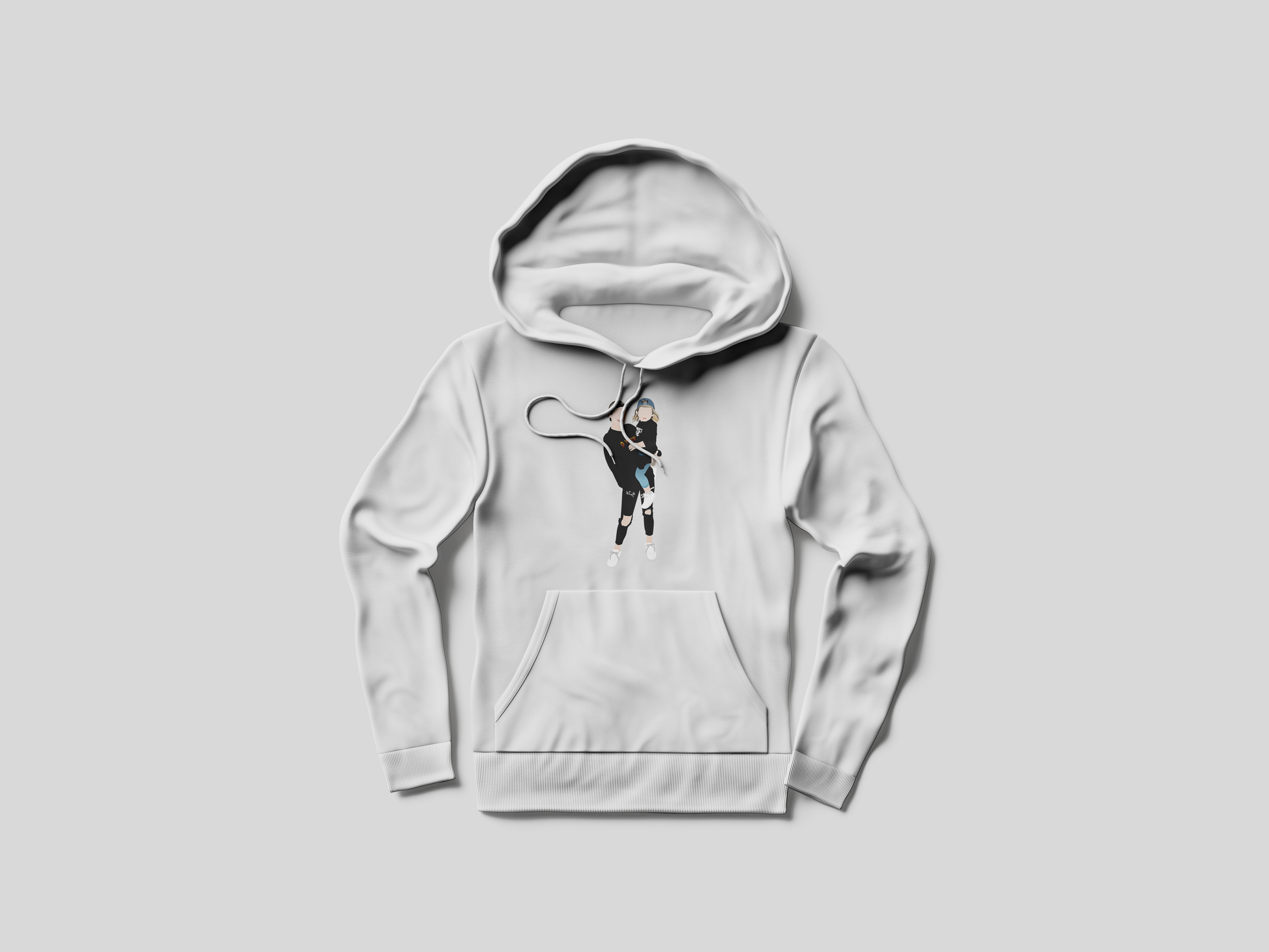 Personalised Faceless Illustration Photo Design Front Print Unisex Hoodie - USTAD HOME